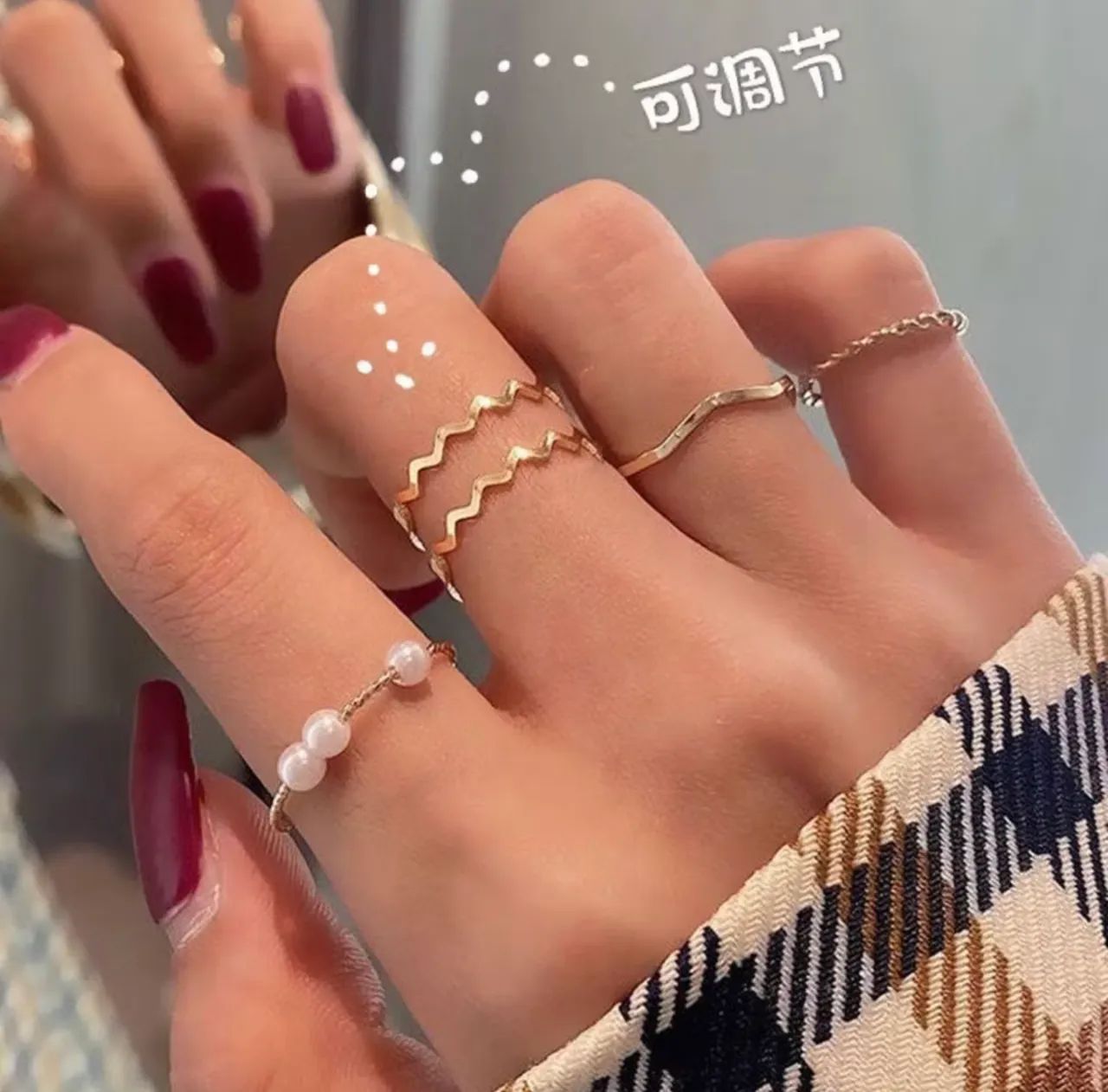 Conjunto de Anel de Prata -5 pcs65579501194243120