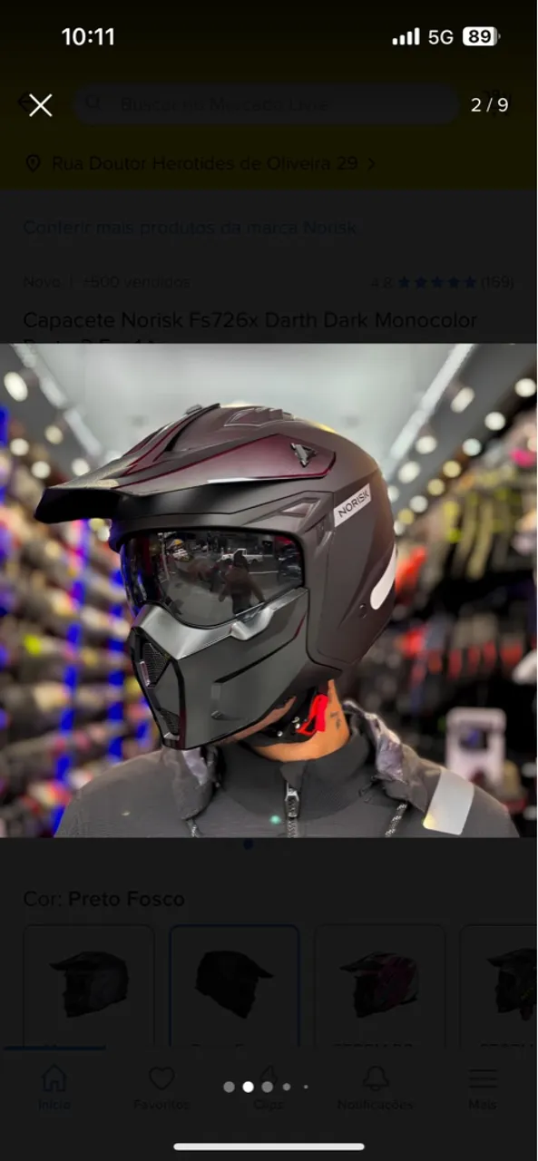 Vendo capacete norisk muito novo tamanho 58 tenho a caixa e a outra viseira