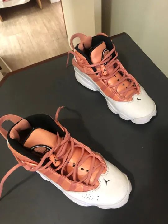 Tênis Jordan 6 Retro - Tamanho 37 - Rosa - Foto 4
