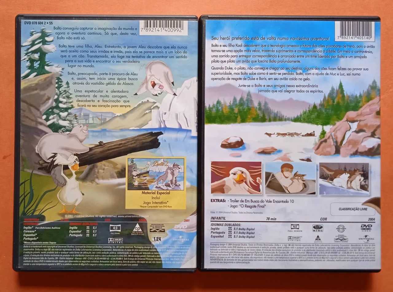 Dvd Balto - 2 Filmes  - Foto 2