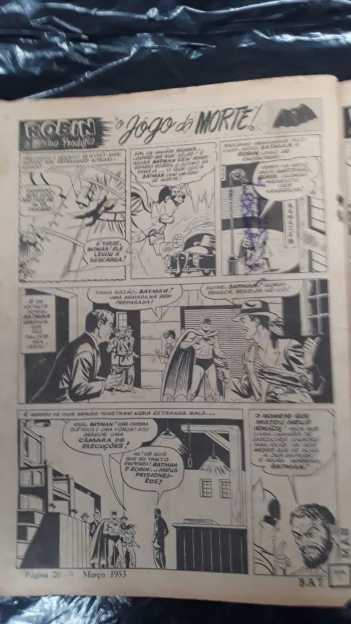 Batman N.1 1a Série ano 1953 raríssima e original - Foto 4