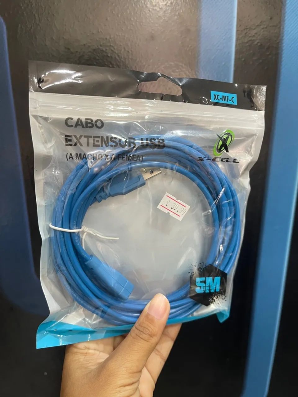 Cabo Extensor USB 5 Metros - Macho x Fêmea - Foto 2