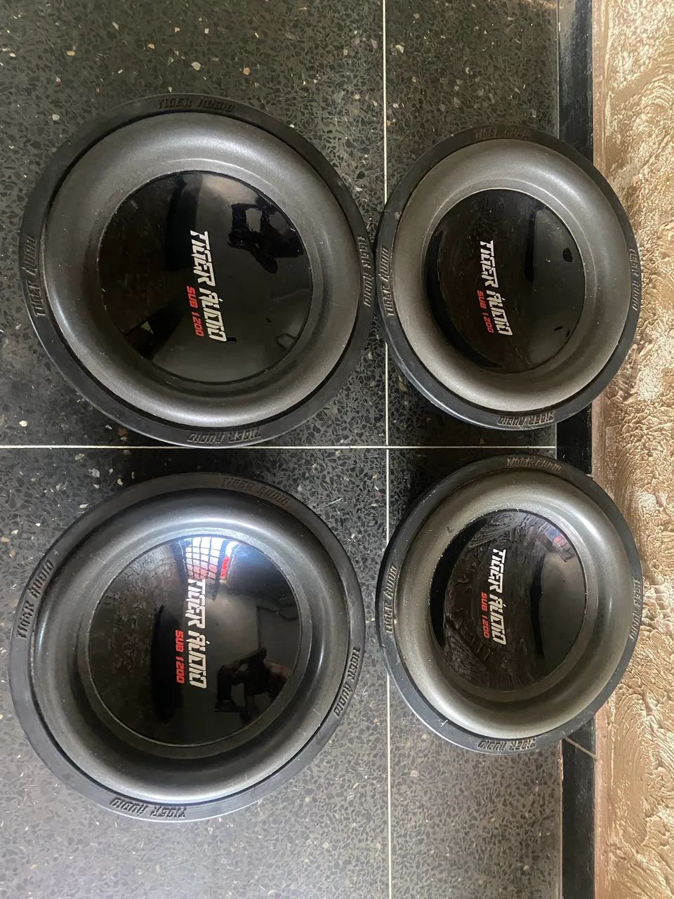 Par de subwoofer tiger audio 600w rms!