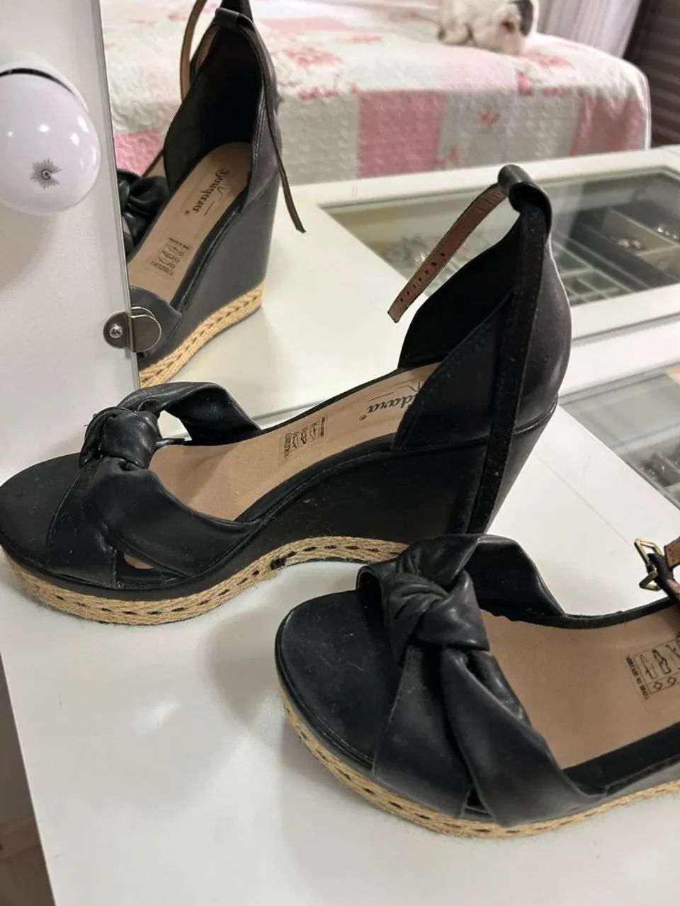 SANDÁLIA PRETA DANDARA T/37 - Foto 2
