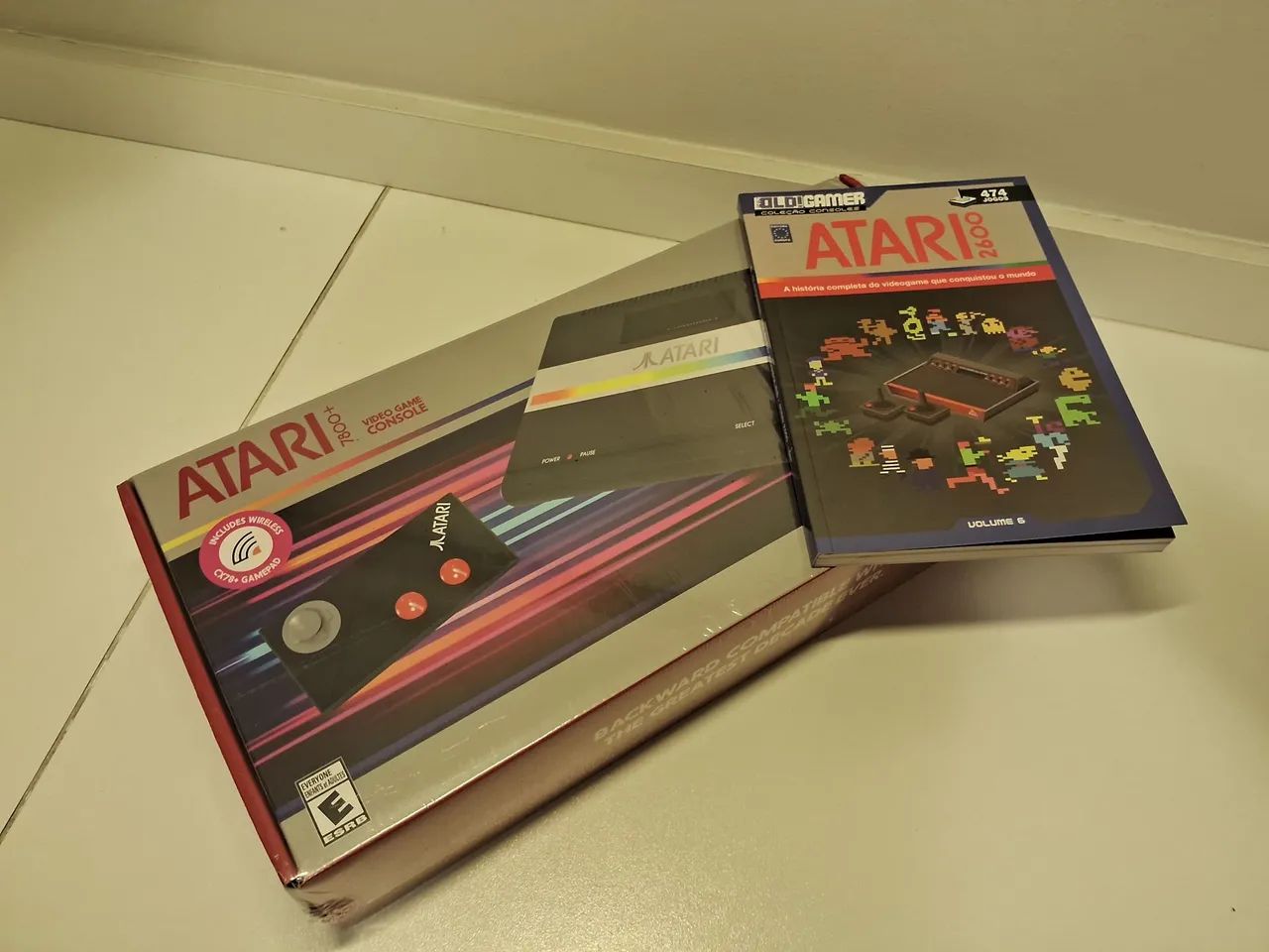 Atari 7800+ Grátis Jogo Crystal Cast Livro Atari  - Foto 4