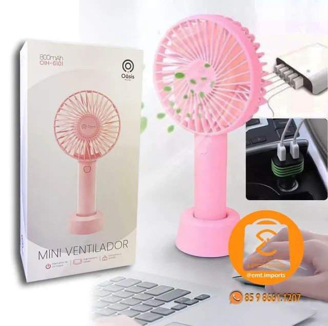 OIH-6101 Portable Mini Desk Fan with Rechargeable Battery