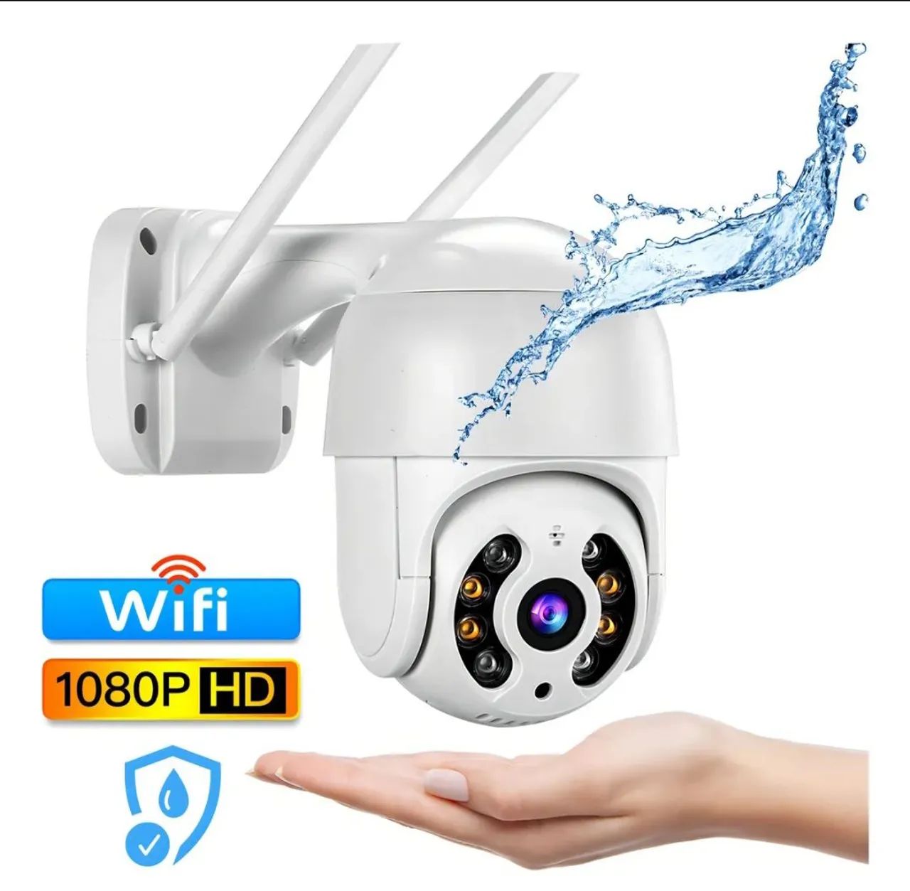 CÂMERAS SEGURANÇA INTELIGENTE VIA WI-FI 2.4G IP66  - Foto 4