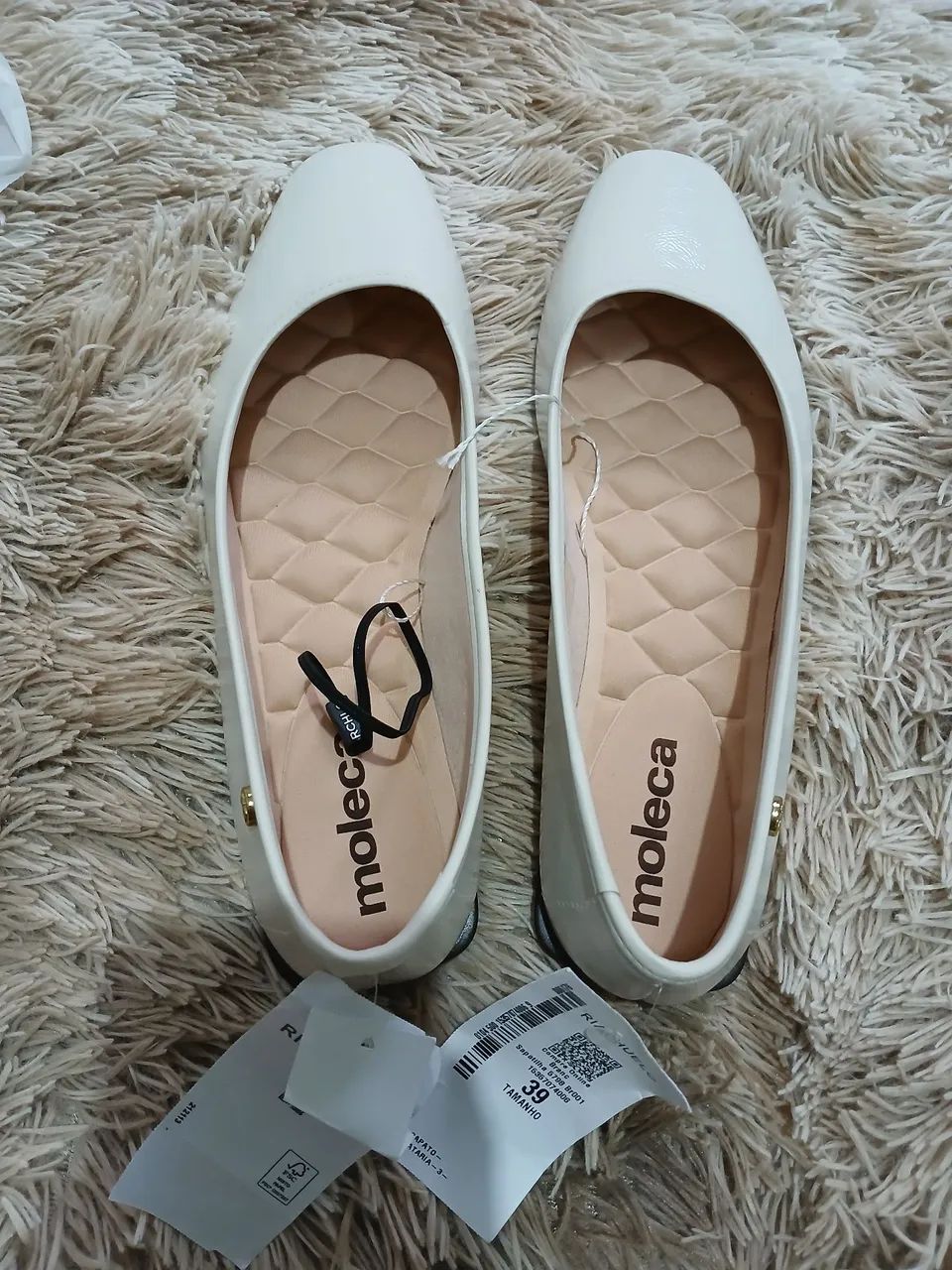 Sapatilha Moleca Branca número 39 - Foto 6