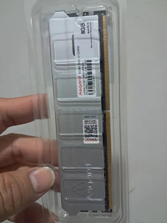 PAR de Memória RAM ASGARD DDR4 16GB (2x8gb) 3200MHz em estado de ZERO - Foto 2