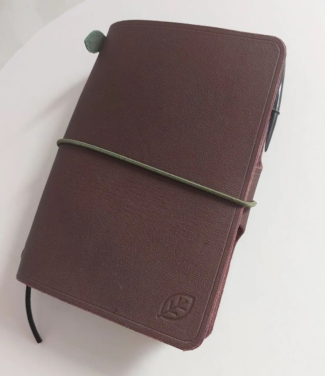 Capa A6 de couro legítimo feita a mão NOVA - Traveler's Notebook (TN) Midori caderno - Foto 3