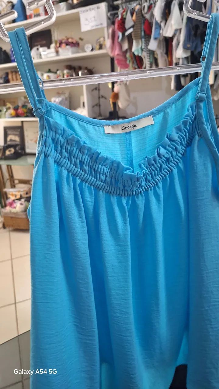 Blusa George veste P tecido leve 