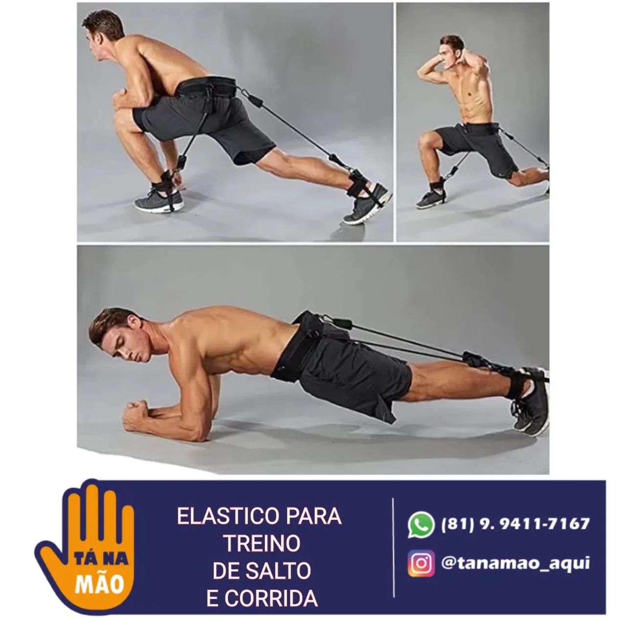 Elástico para treino de salto e corrida - TNA Mão - Foto 4