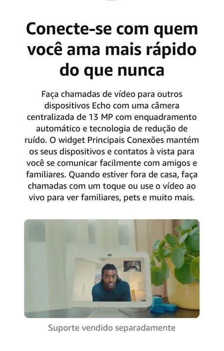 Alexa Echo Show 8, 3ª geração, mod 2023 - Preta - Foto 5