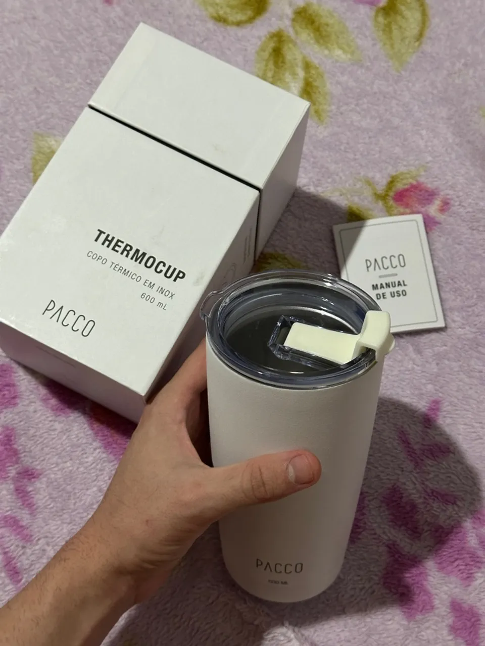 Copo Térmico em Inox 600ml - Pacco