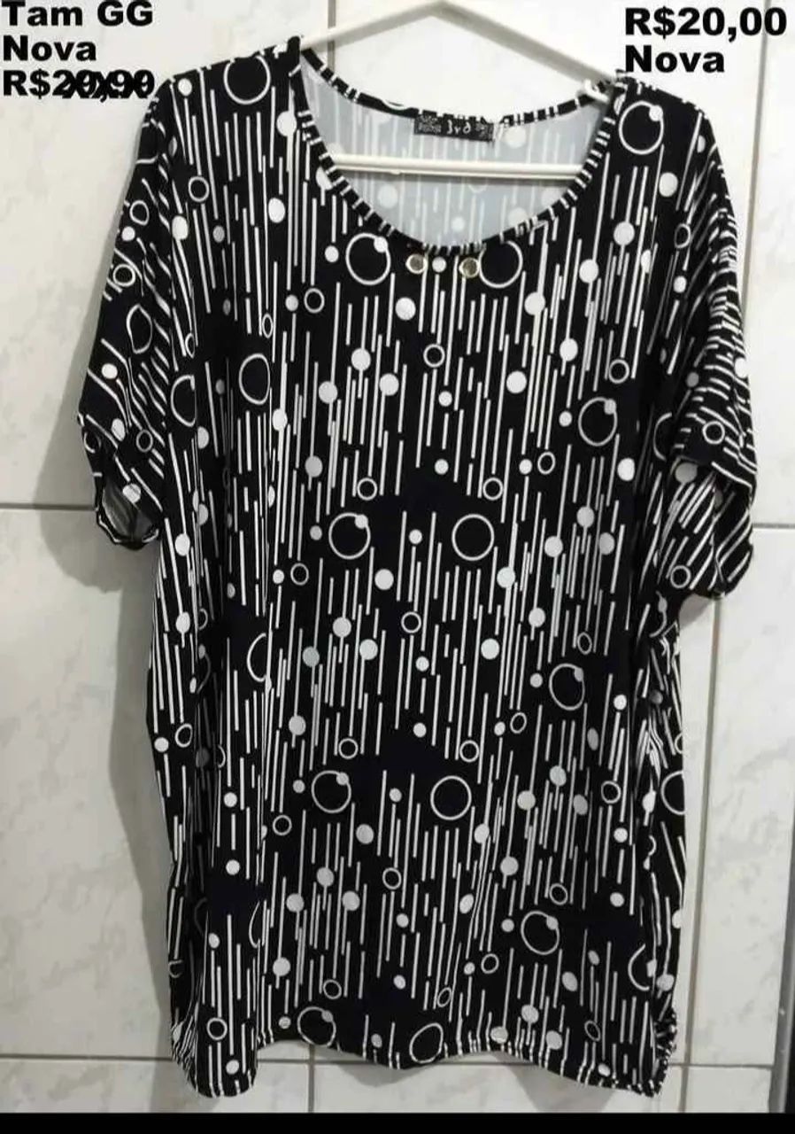 Blusas e camisetas plus size a partir de 15,00 - Foto 6