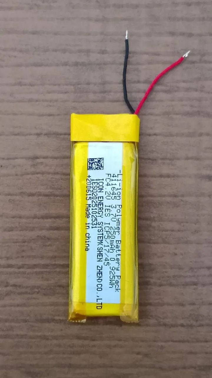 Unidade Bateria Li-ion Polymer 411645 3,7v 250mah 0.925wh - Robotica - Foto 2