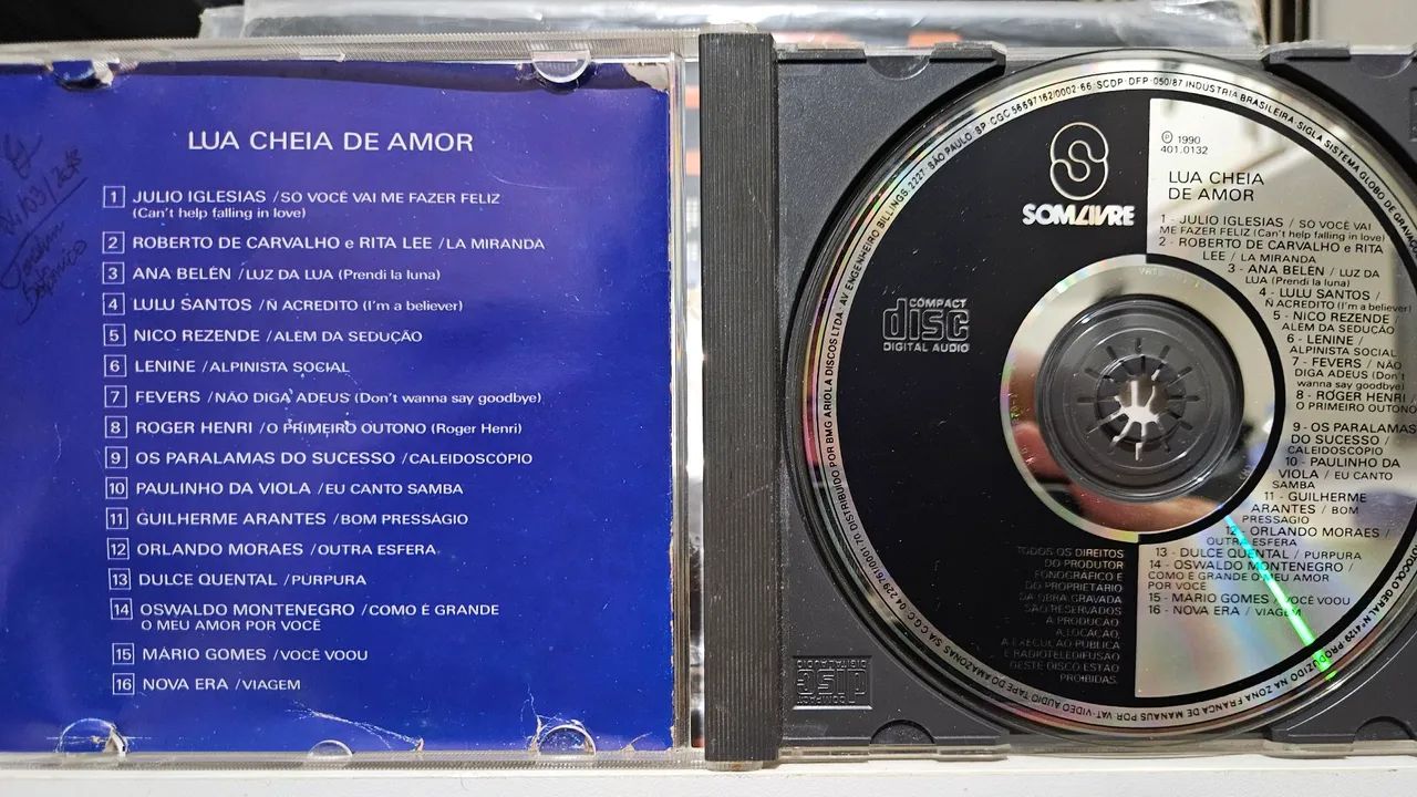 CD "Lua Cheia De Amor" Nacional ORIGINAL 1990 - CDs, DVDs etc - Vila ...