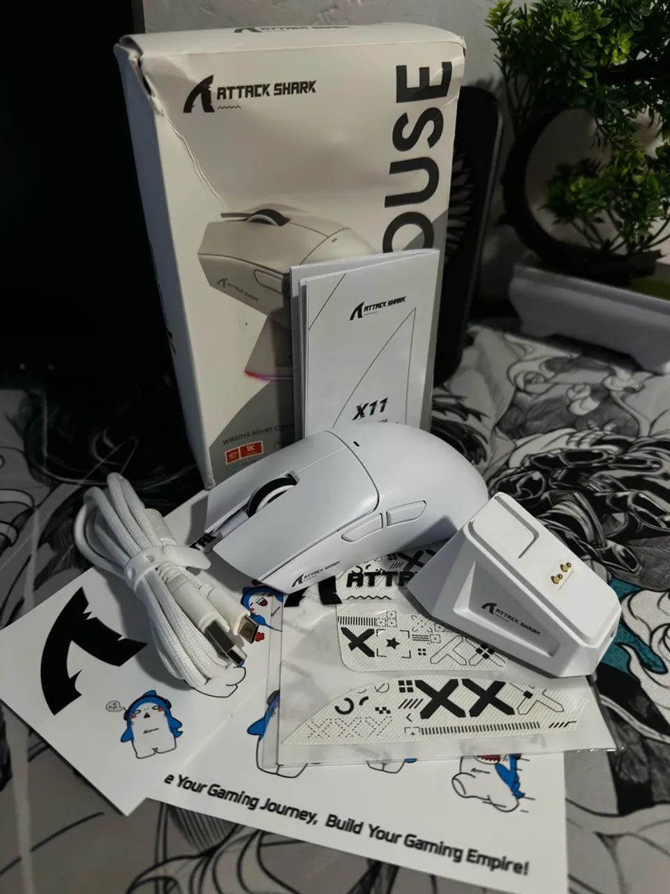 Mouse Gamer Attack Shark X11 White Com Dock Completo?