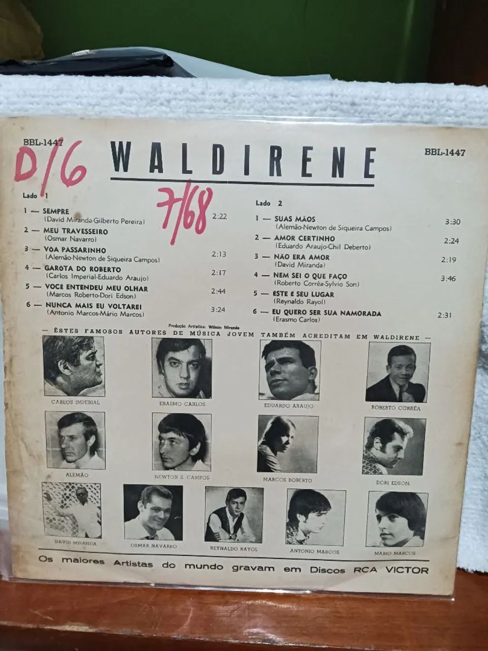 LP vinil Waldirene 1968 garota do Roberto  - Foto 2