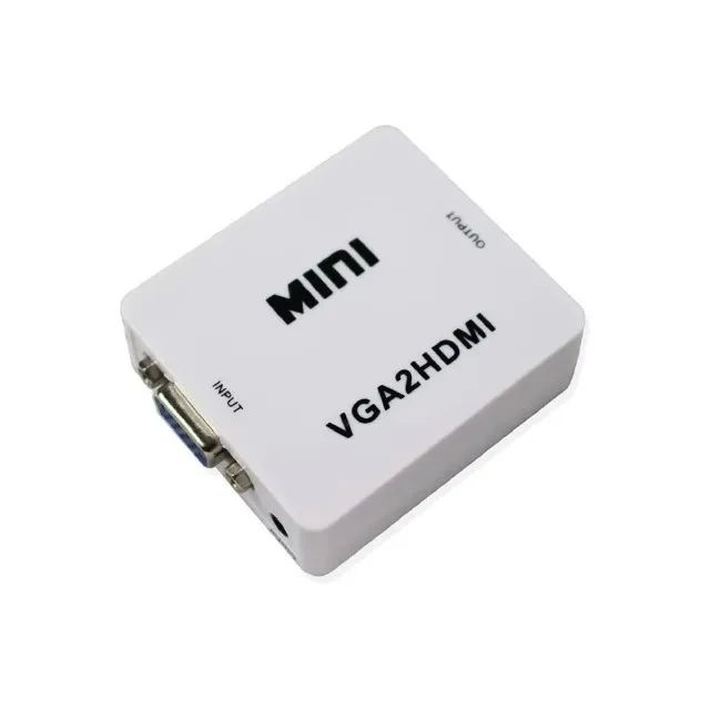 Conversor Vga Para Hdmi Áudio Tv Video Adaptador Vga x Hdmi - Loja Coimbra  Entrega - Foto 2