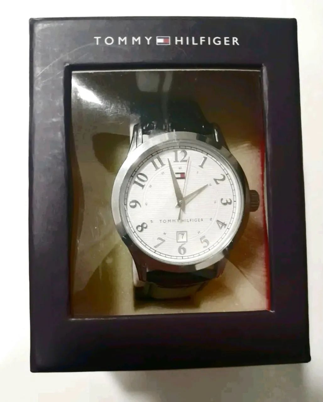 Relógio Tommy Hilfiger - couro preto - Foto 2