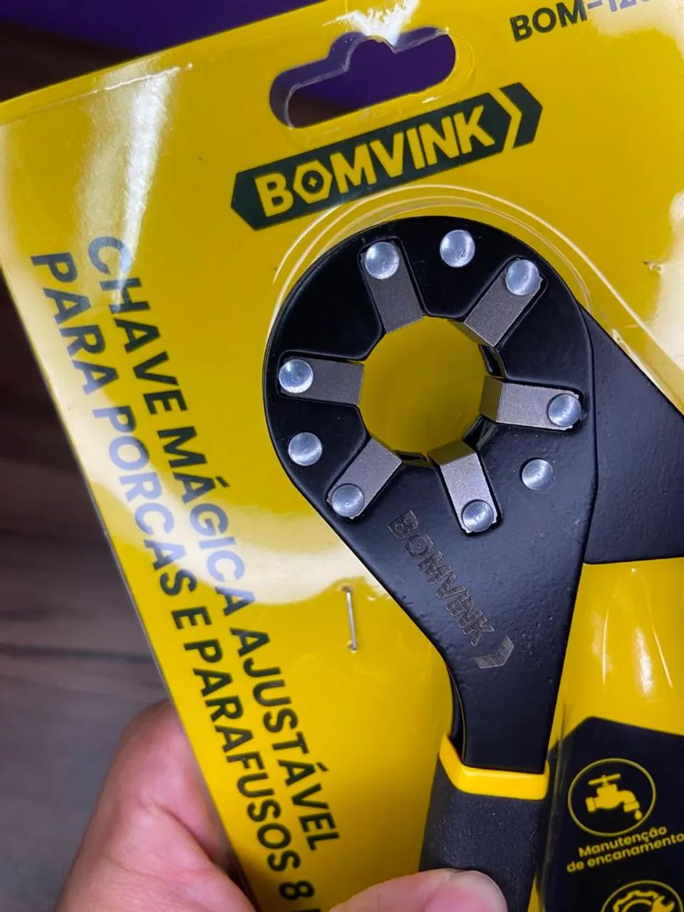Chave Mágica Ajustável para Porcas e Parafusos 8 Polegadas BOM-1203 BomVink - Foto 2