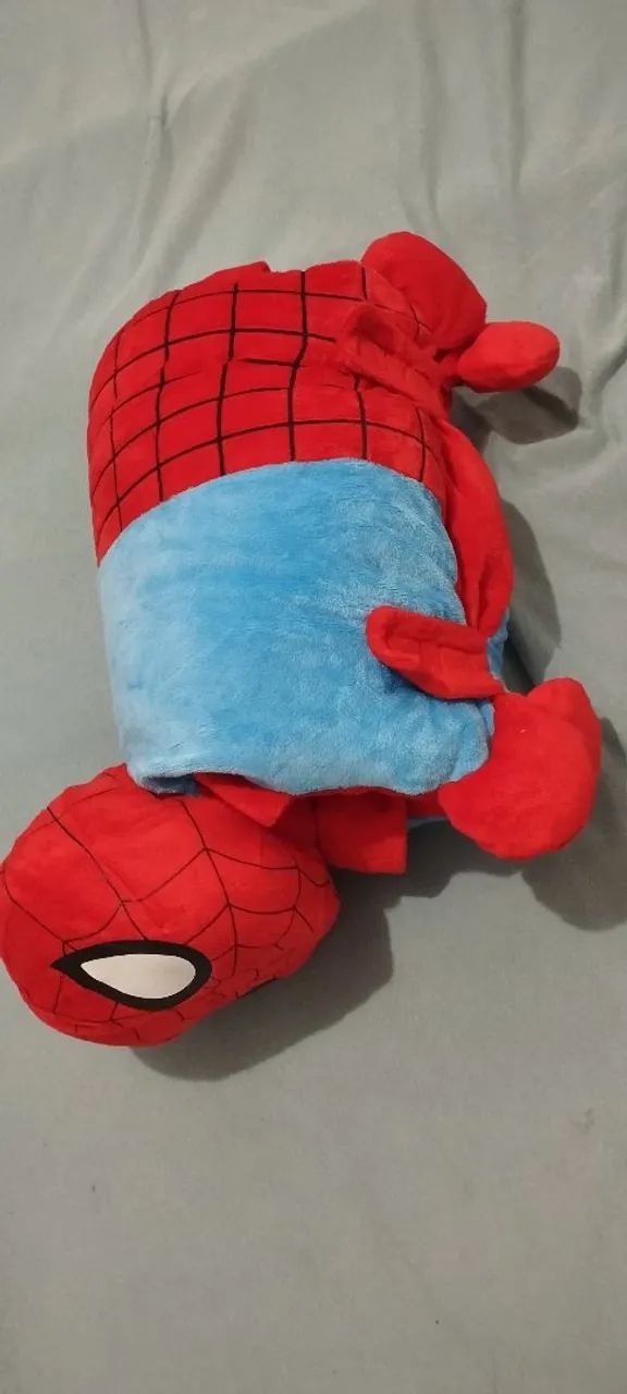 Pelúcia bolsa almofada homem aranha  - Foto 3