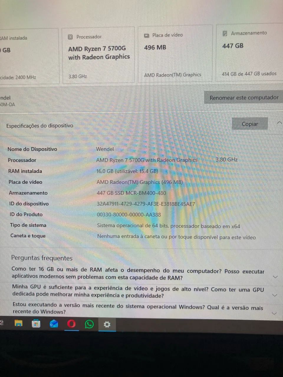 Computador Ryzen 5700g - Foto 2