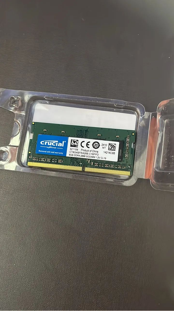 MEMÓRIA RAM CRUCIAL 8GB 2667 MHZ - Memória RAM - Boa Viagem