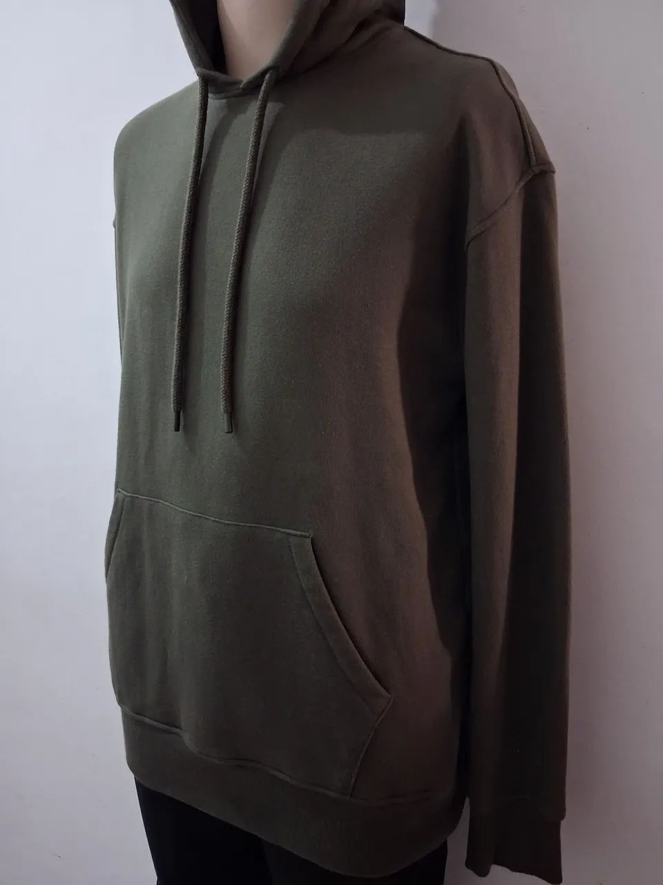 Moletom Hering Tam P com Capuz Verde Militar - Foto 3