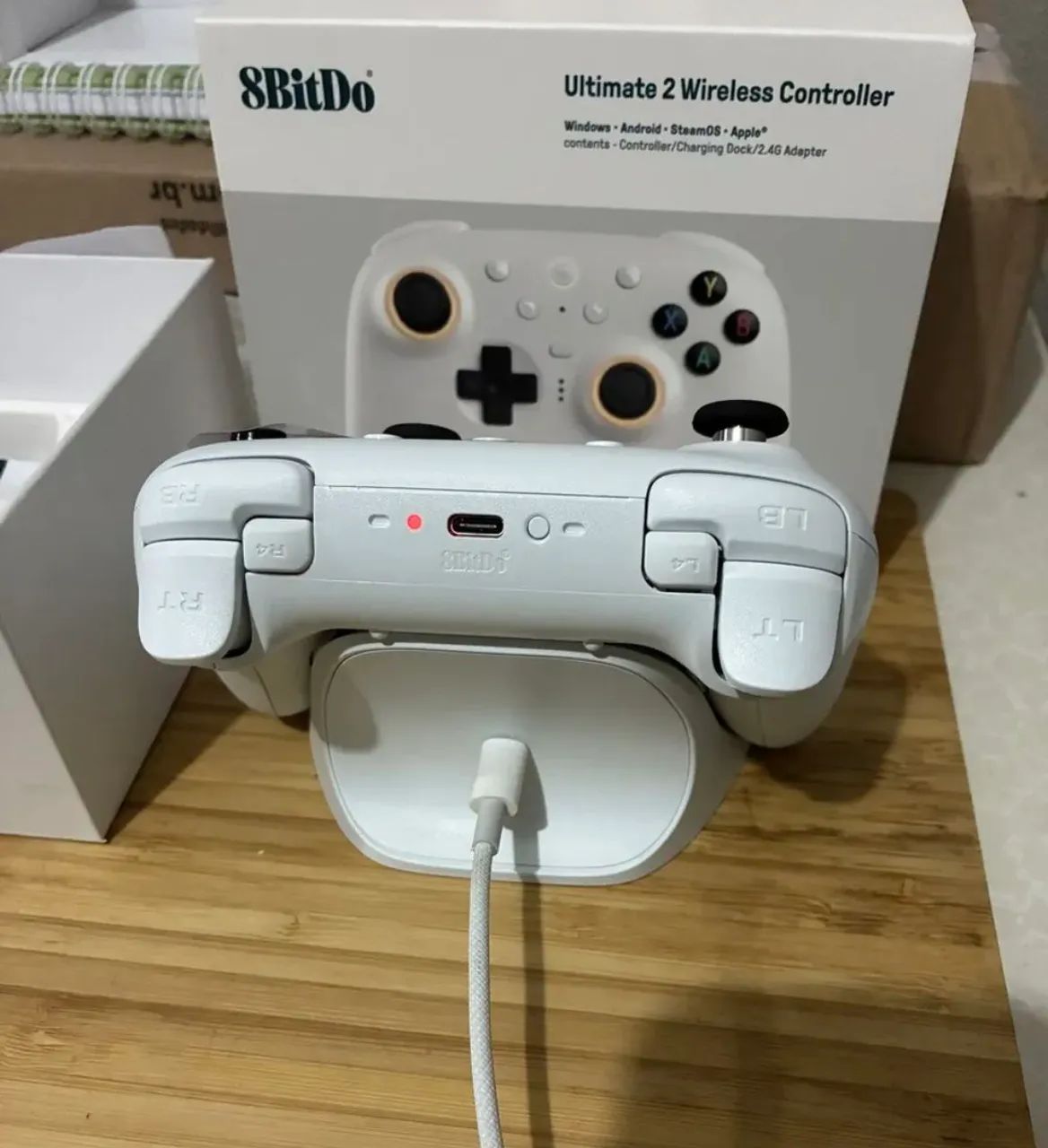 Controle 8bit do ultimate 2 gatilhos hall effect TMR- Bluetooth, PC e Android - Lacrado - Foto 3