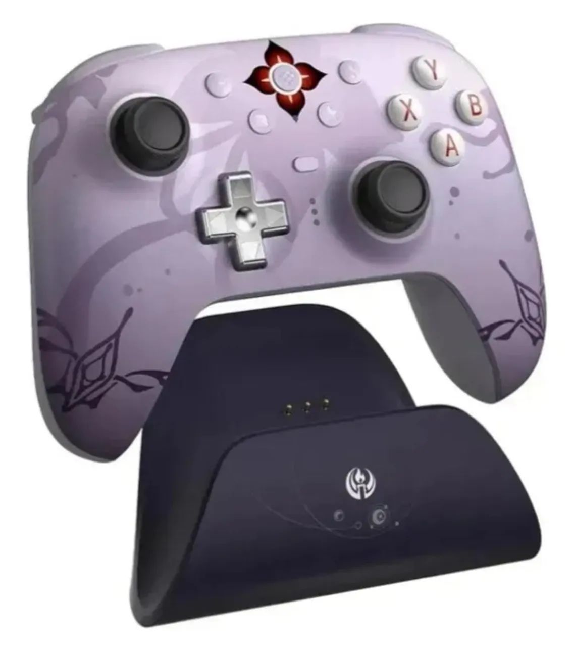 Controle 8bitdo Ultimate 2 Wireless Honkai Star - Evernight Roxo Claro - Foto 3