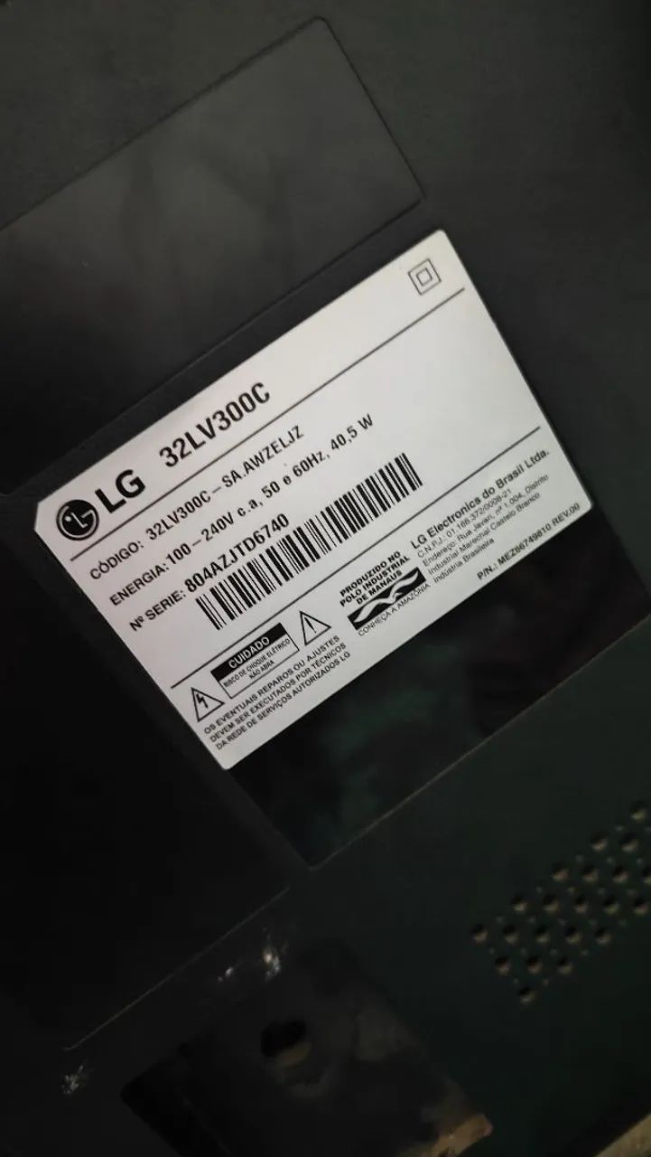 Tv LG 32 polegadas não é smartv 
