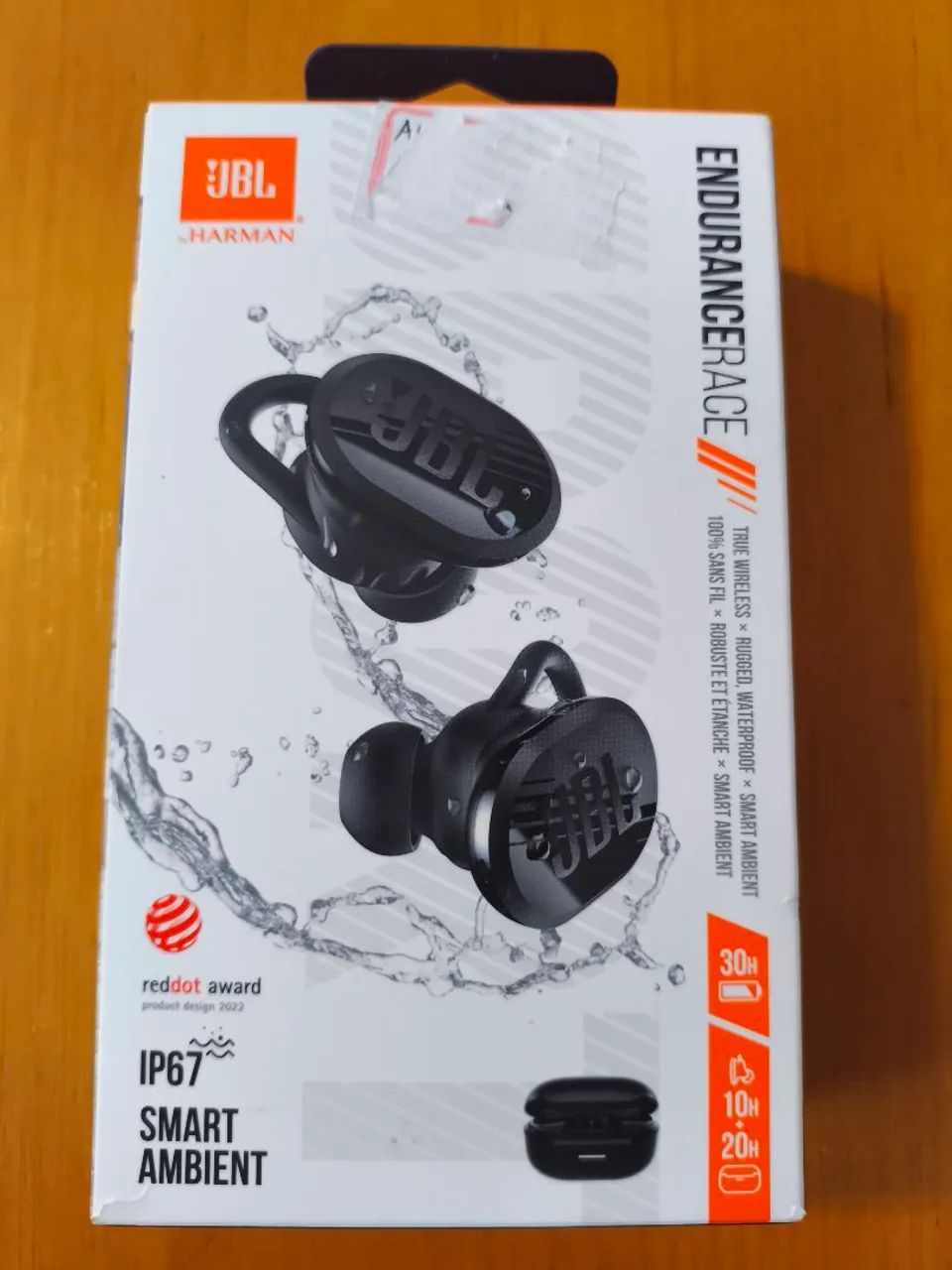 Fone JBL Endurance Race preto 