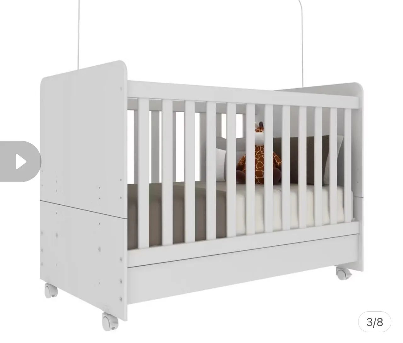 Berço americano 3 em 1 novo nunca usado está lacrado ainda ? - Foto 4