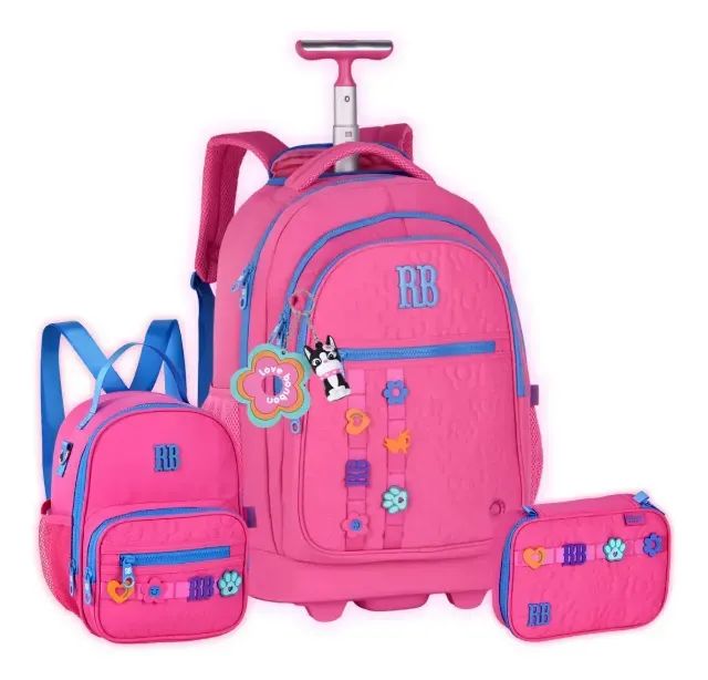 Kit Escolar Mochila De Rodinhas Rebecca Bonbon Juvenil Teen