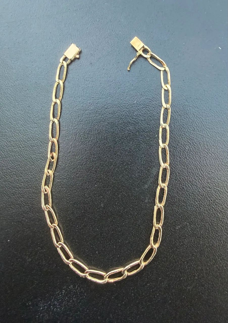 Pulseira de Ouro 3 Gm Grumet 18K Novissima