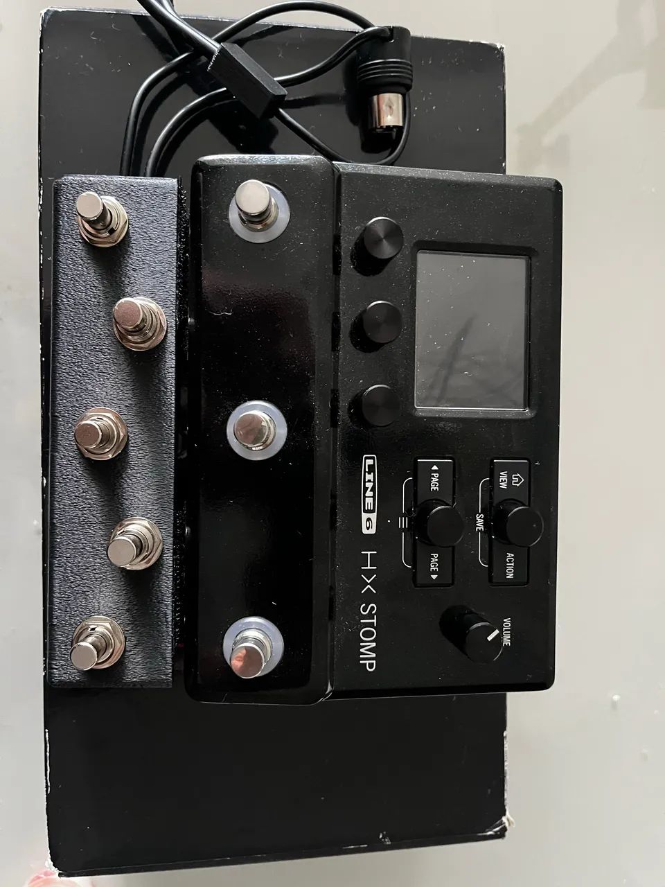 HX Stomp zerada! mais controlador MIDI de 5 FOOTSWITCH