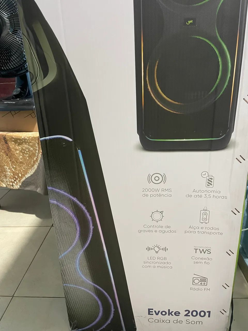 CAIXA DE SOM 2000W RTS NOVA NA CAIXA - Foto 3