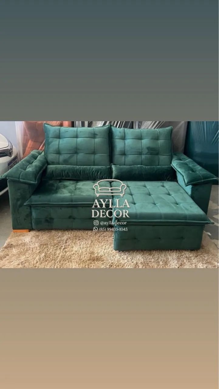 Sofá Retrátil e Reclinável (Pronta Entrega) - Foto 5