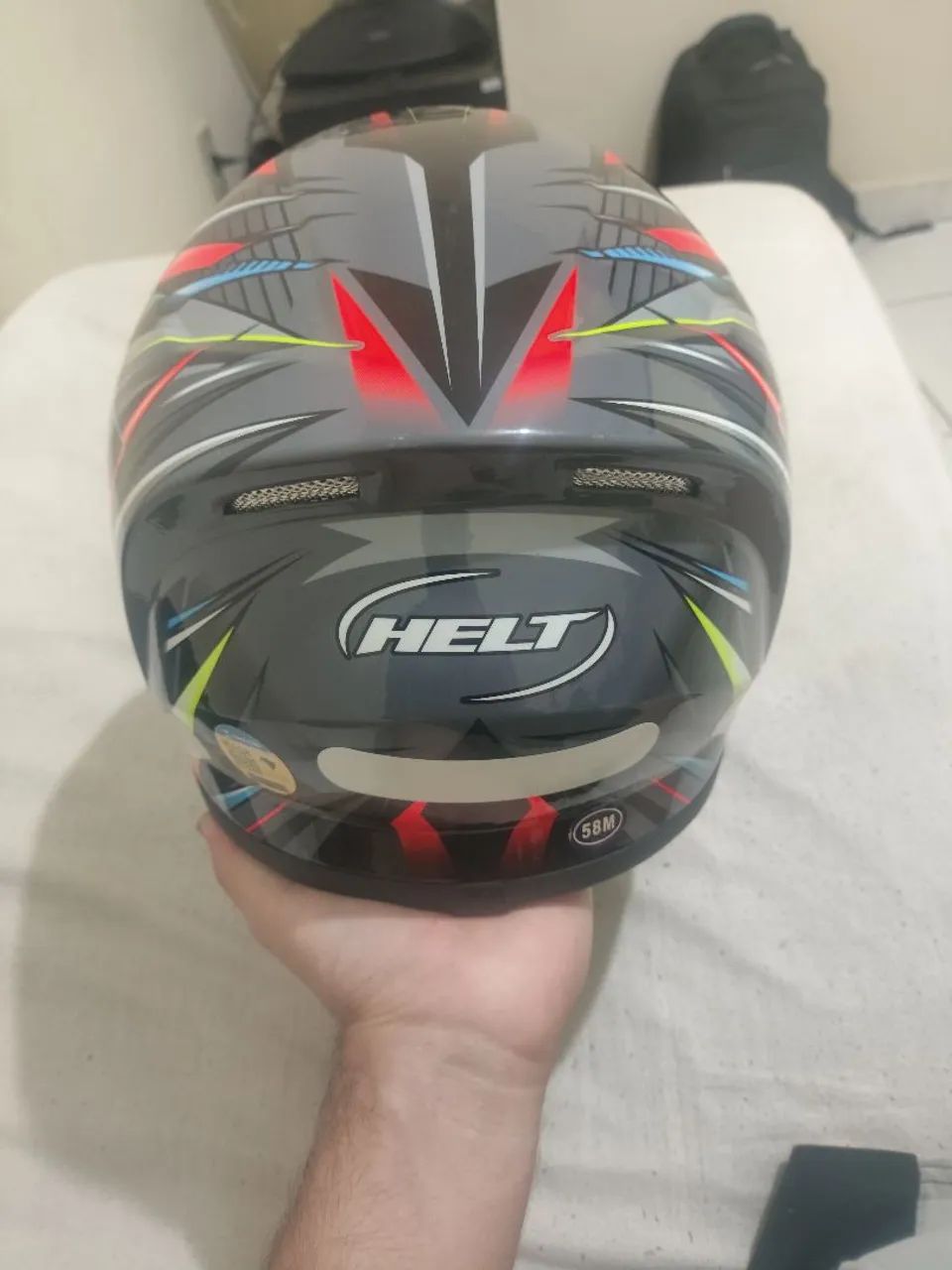 Vendo capacete Helt Polo Spike tamanho 58m - Foto 3