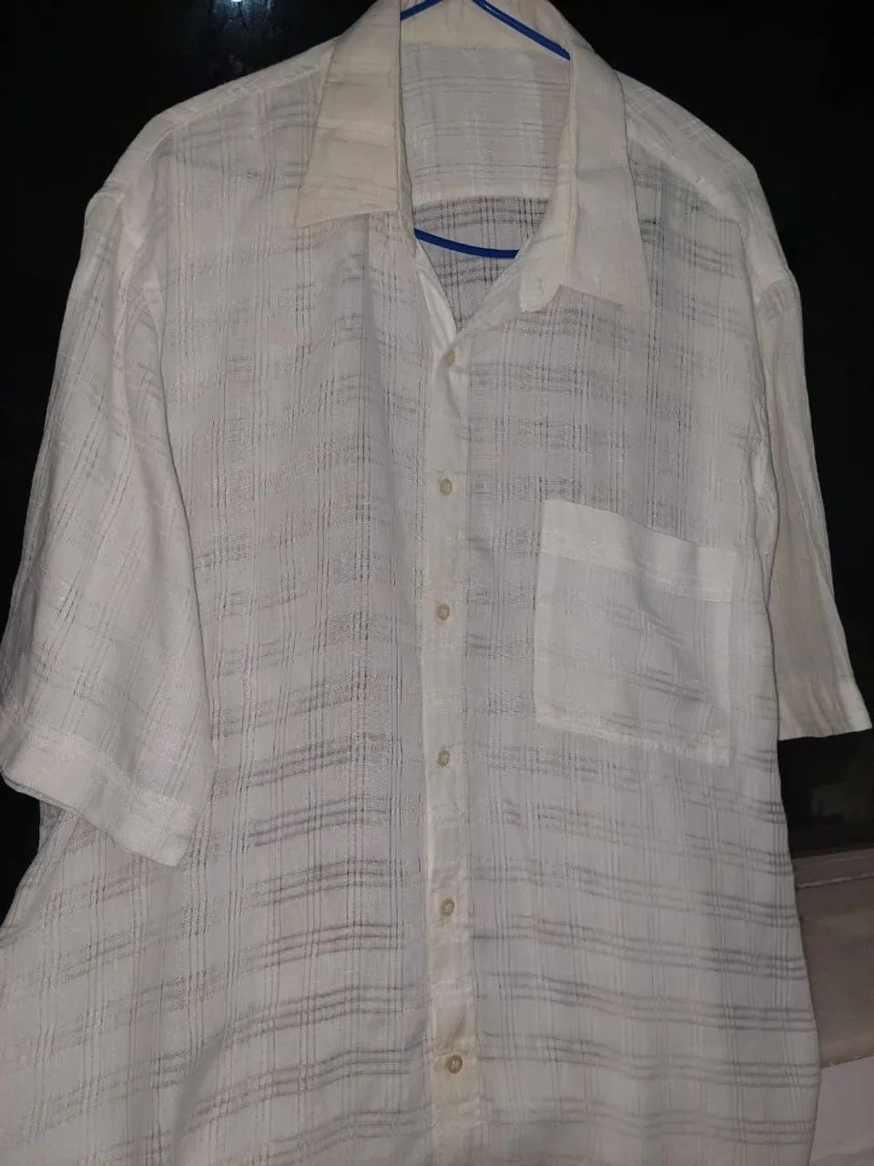 camisas masculinas de linho - Foto 5