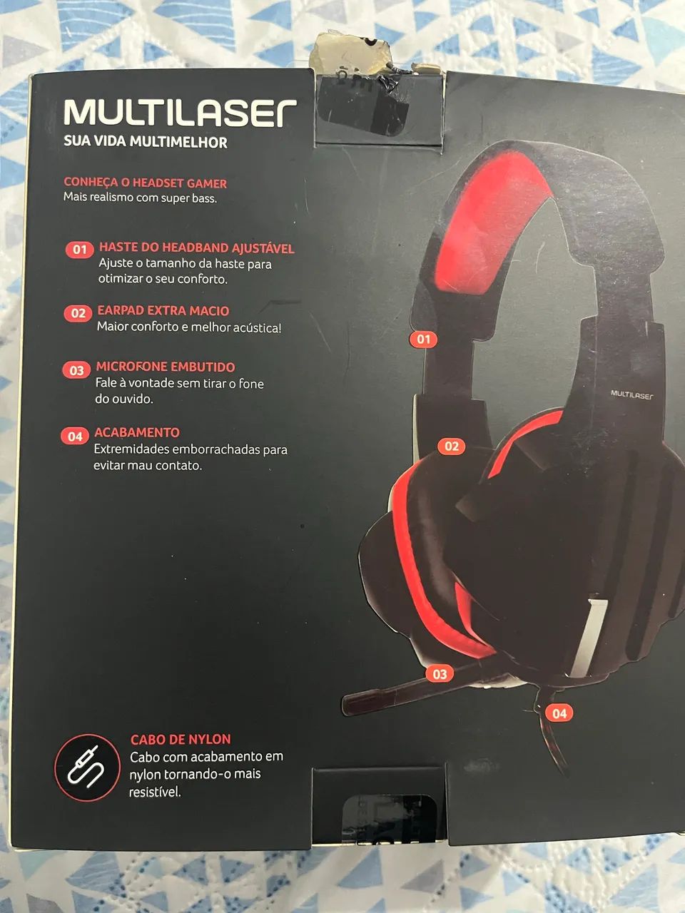 HEADSET GAMER MULTILASER NOVO NA CAIXA  - Foto 5