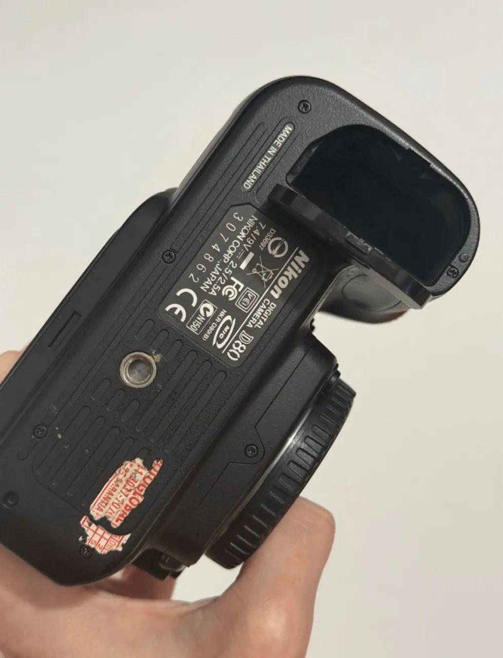 câmera nikon d80 com cartão de memória, sem bateria  - Foto 3