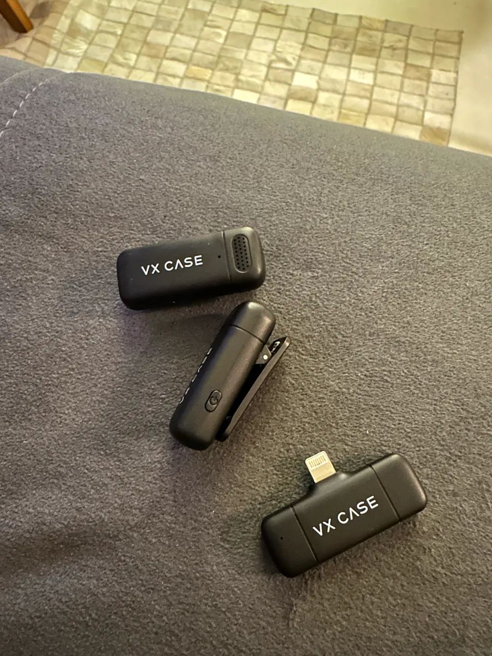 Microfone de Lapela Wireless Type-C Sublime c/ adaptador Lightning  