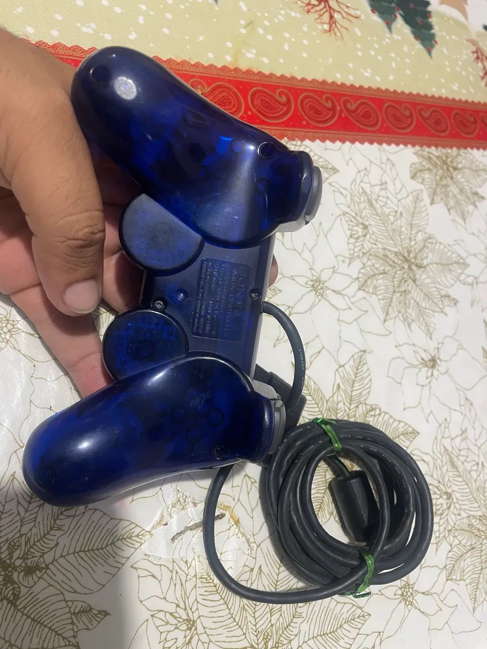 Controle Midnight blue ps2 original  - Foto 2