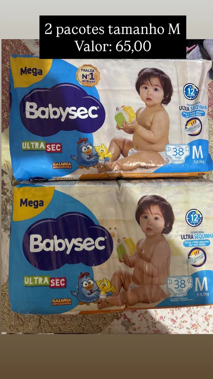 Fralda Infantil Tamanho M 