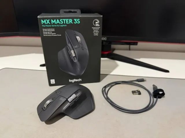 Mouse sem fio Logitech MX Master 3S | Perfeito Estado e na Garantia!