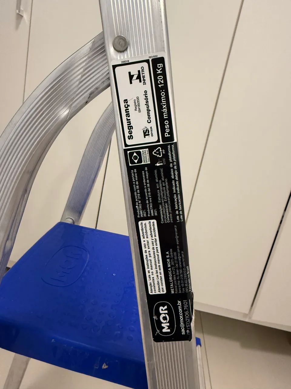 Escada Mor em Alumínio com Plataforma | Suporta 120kg | NOVA - Foto 3
