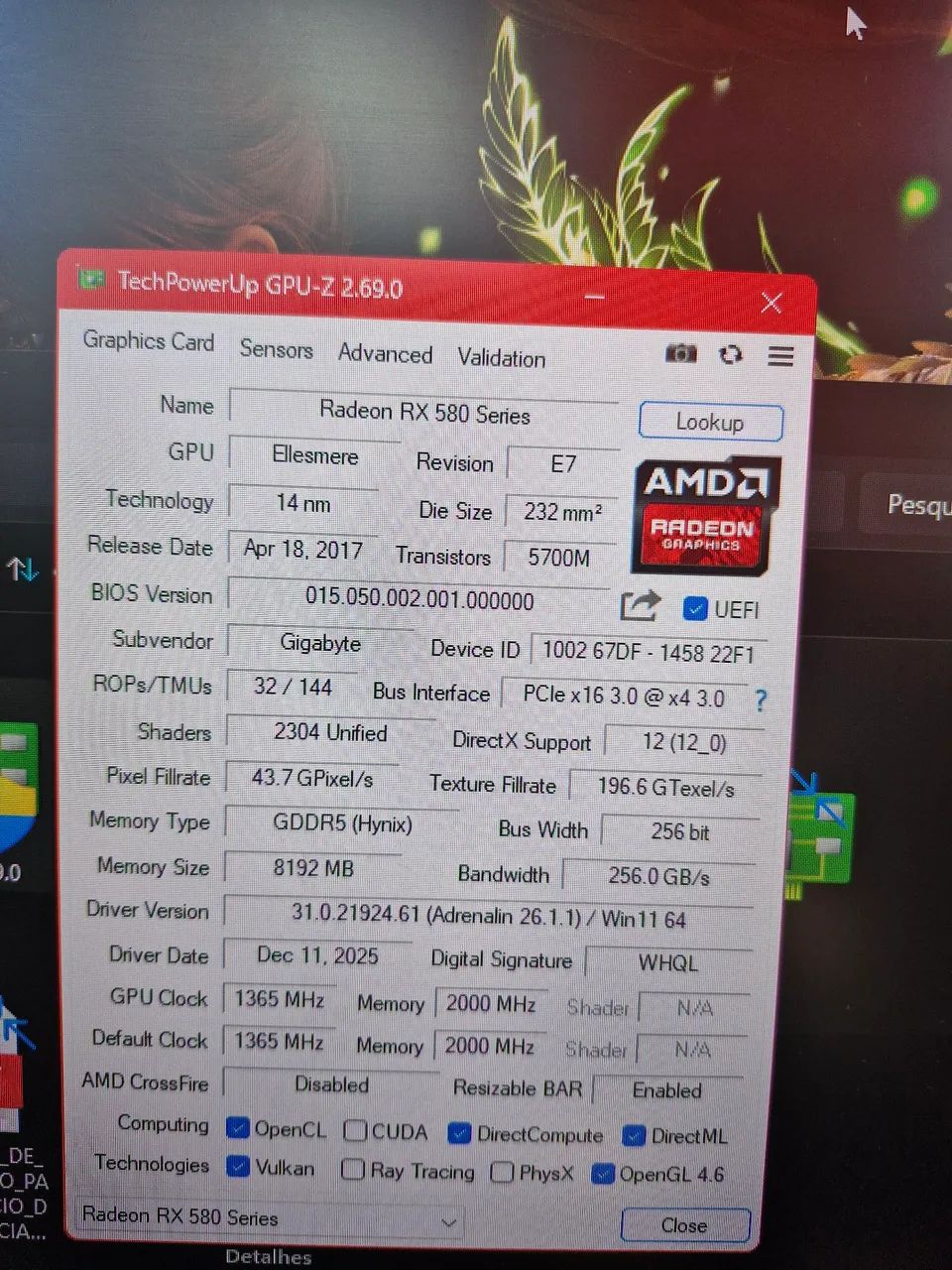 Placa de Vídeo AMD Aorus Gigabyte  - Foto 4